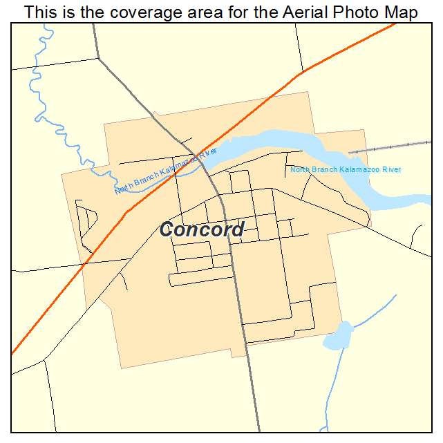 Concord, MI location map 