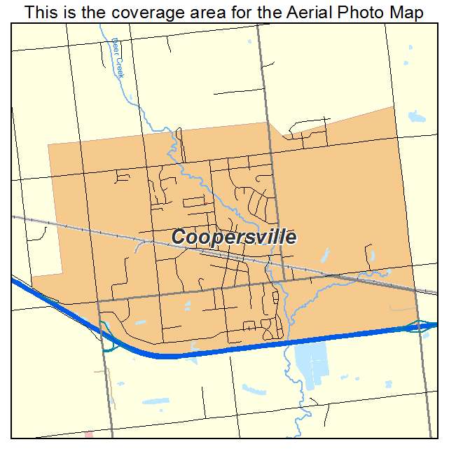 Coopersville, MI location map 