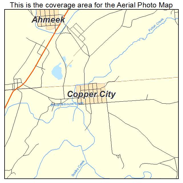 Copper City, MI location map 