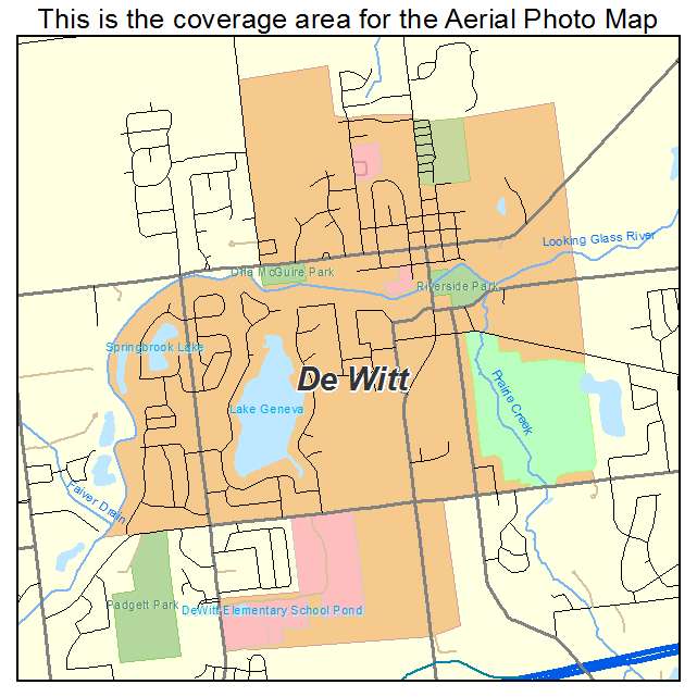 De Witt, MI location map 
