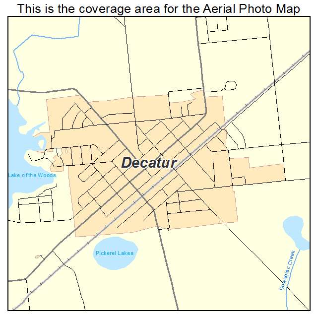 Decatur, MI location map 