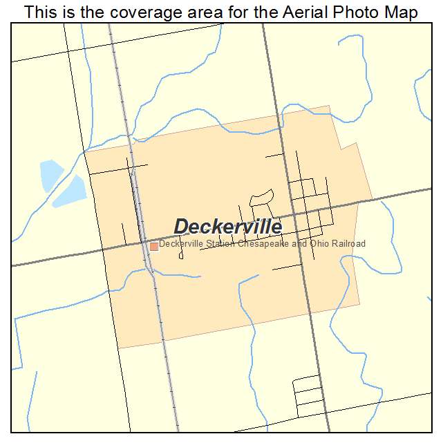 Deckerville, MI location map 