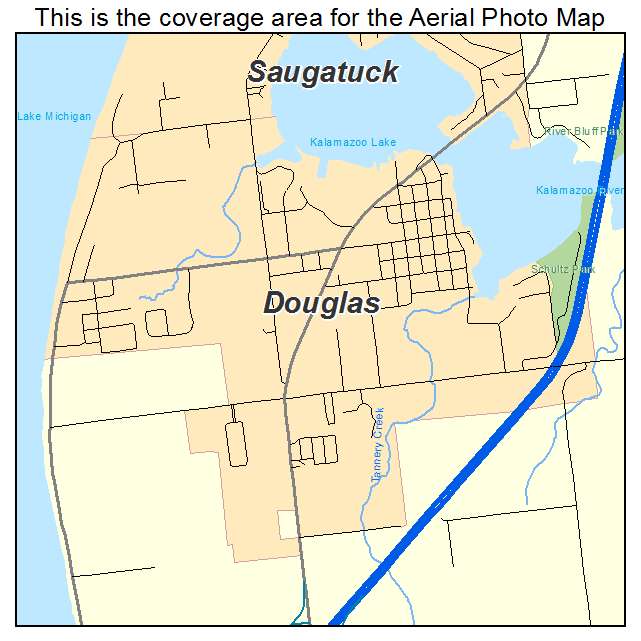 Douglas, MI location map 