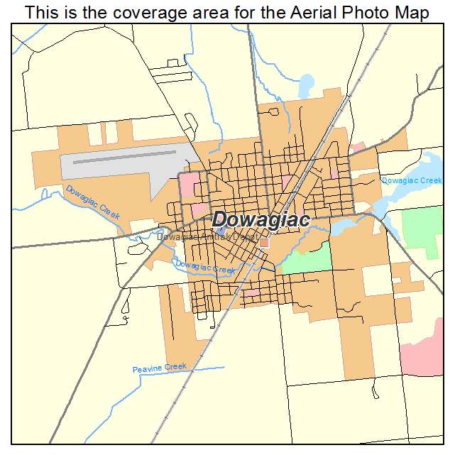 Dowagiac, MI location map 