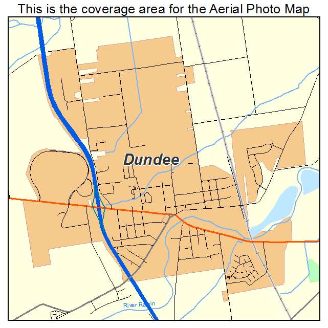Dundee, MI location map 
