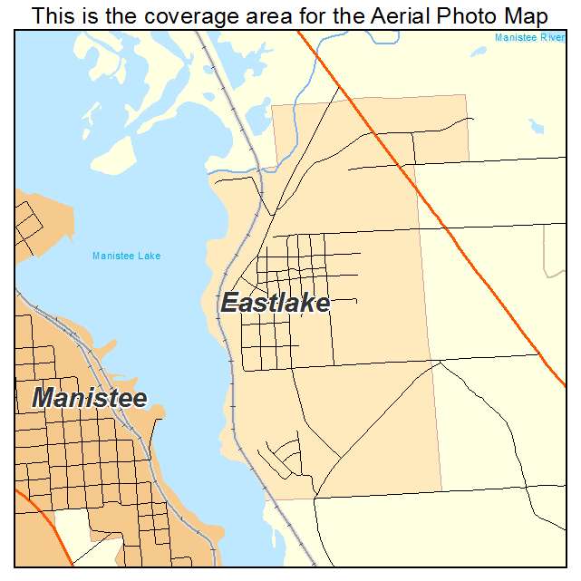 Eastlake, MI location map 