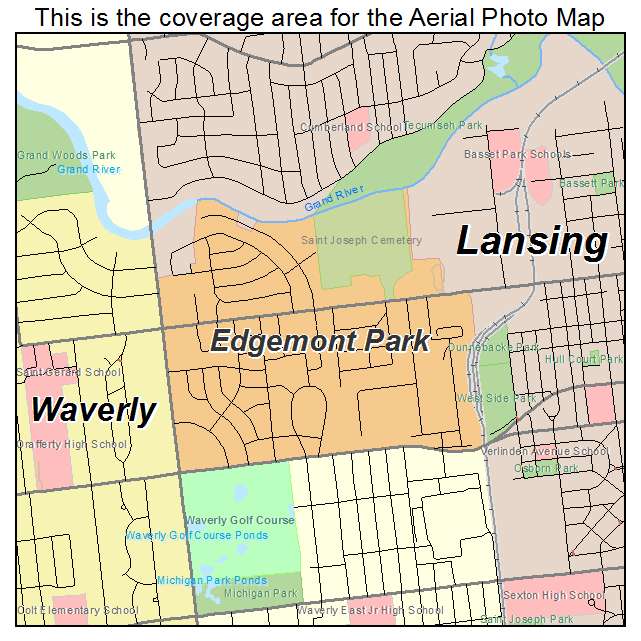 Edgemont Park, MI location map 