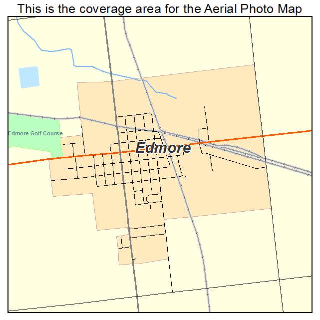 Edmore, MI location map 