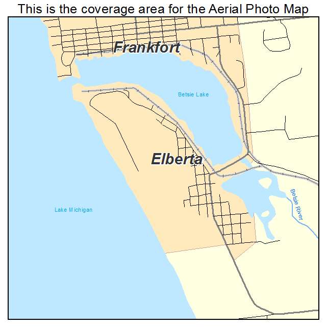 Elberta, MI location map 