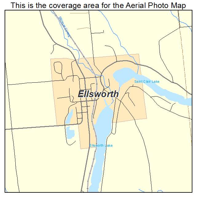 Ellsworth, MI location map 