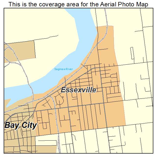 Essexville, MI location map 