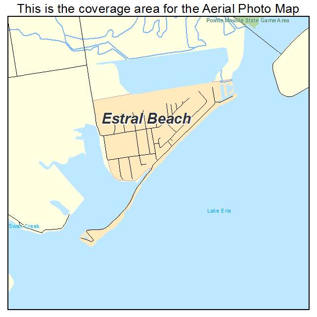 Estral Beach, MI location map 