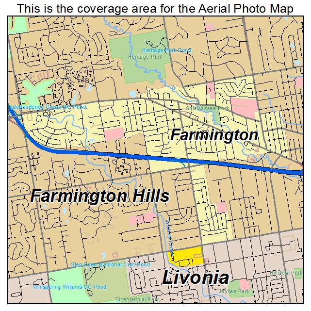 Farmington, MI location map 