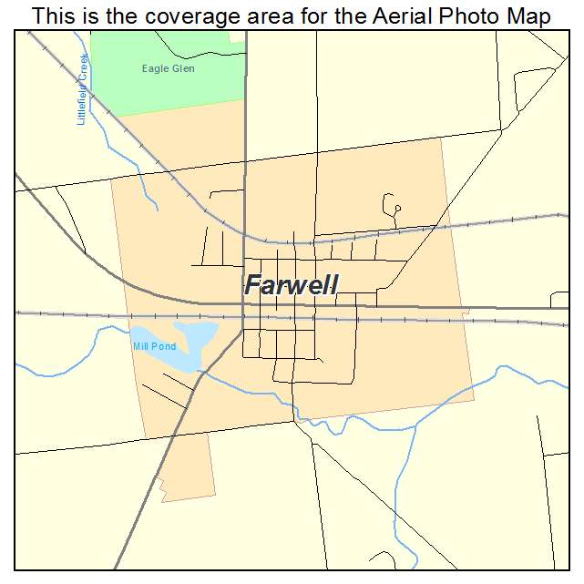 Farwell, MI location map 