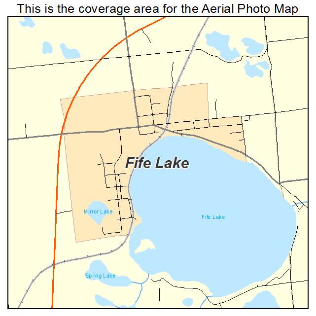 Fife Lake, MI location map 