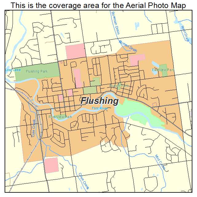 Flushing, MI location map 