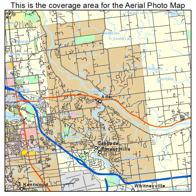 Forest Hills, MI location map 