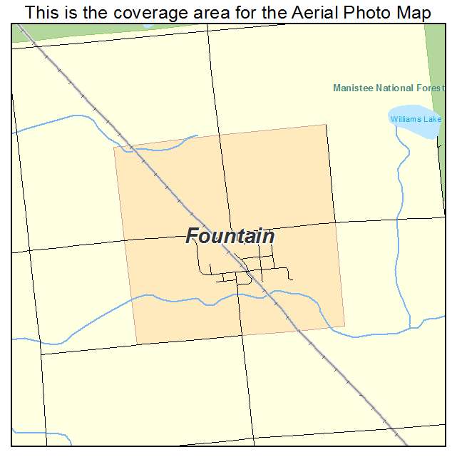 Fountain, MI location map 