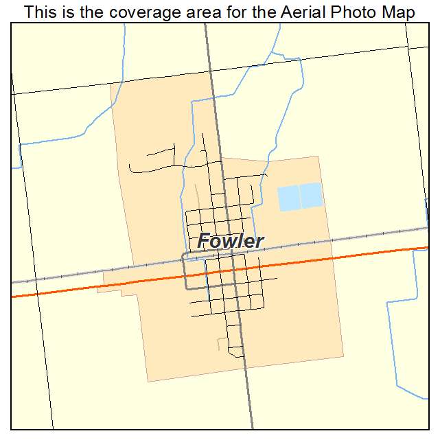 Fowler, MI location map 