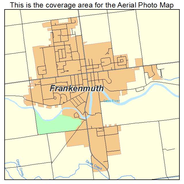 Frankenmuth, MI location map 