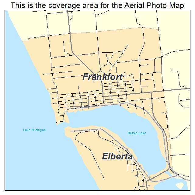 Frankfort, MI location map 