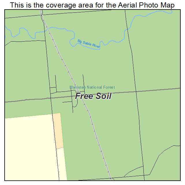 Free Soil, MI location map 