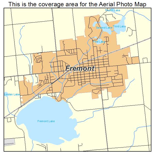 Fremont, MI location map 