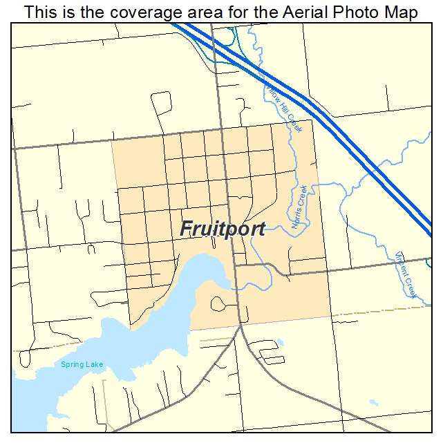 Fruitport, MI location map 