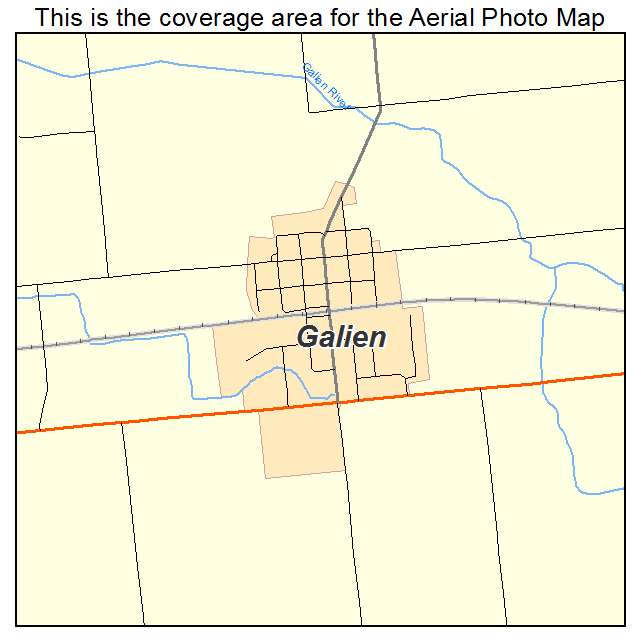 Galien, MI location map 