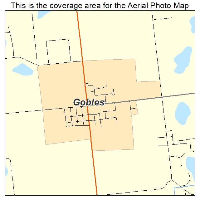 Gobles, MI location map 
