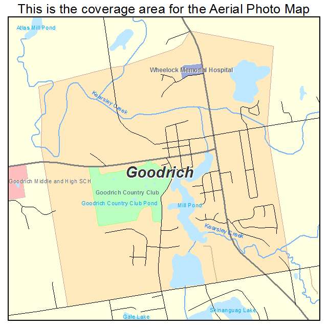 Goodrich, MI location map 