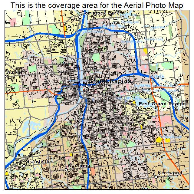 Grand Rapids, MI location map 