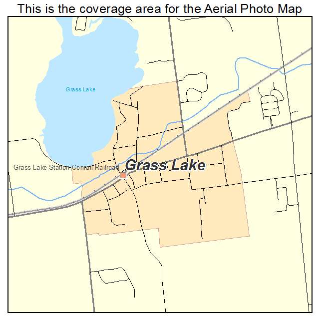 Grass Lake, MI location map 