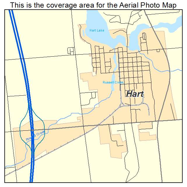 Hart, MI location map 