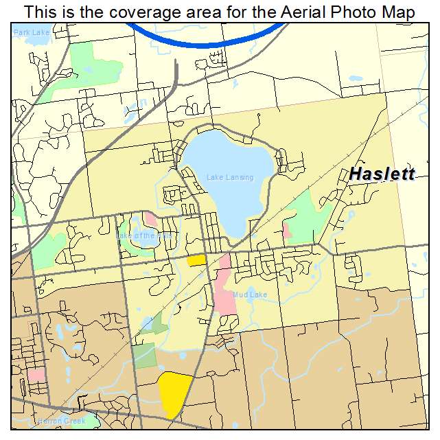 Haslett, MI location map 