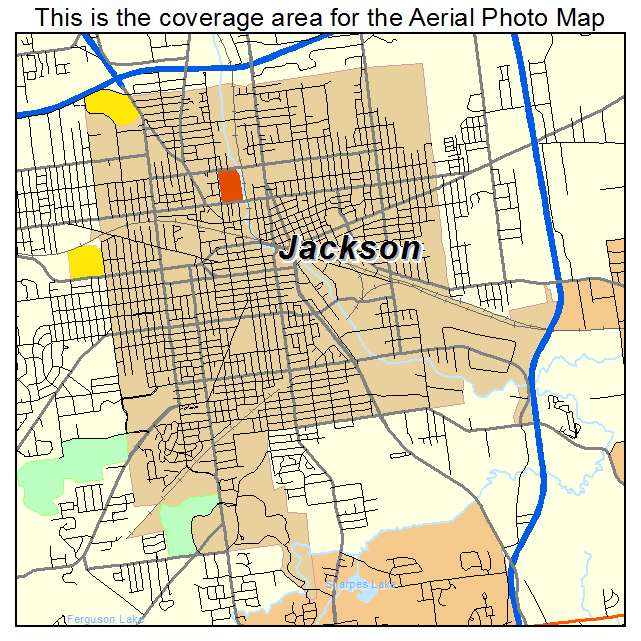 Jackson, MI location map 