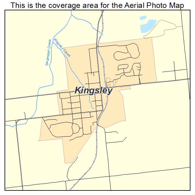 Kingsley, MI location map 
