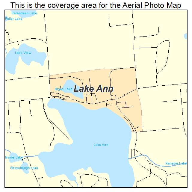 Lake Ann, MI location map 