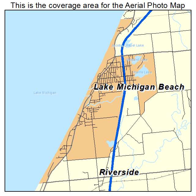 Lake Michigan Beach, MI location map 