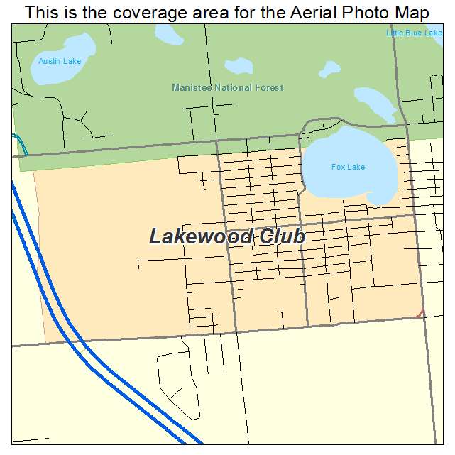 Lakewood Club, MI location map 