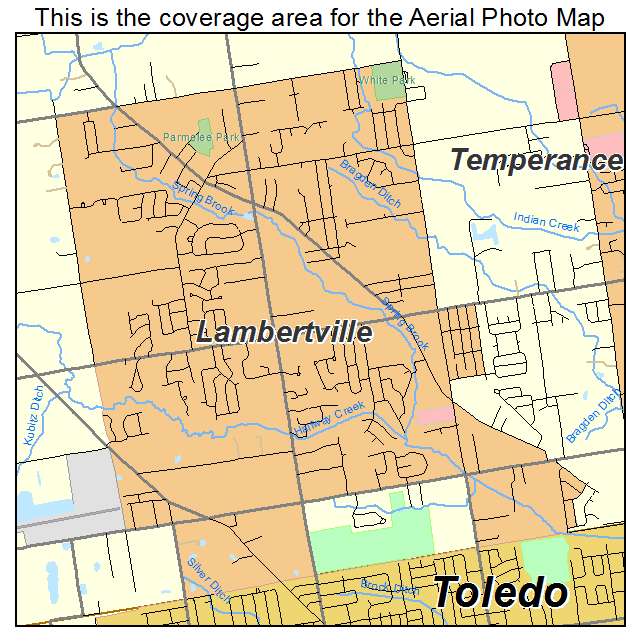Lambertville, MI location map 