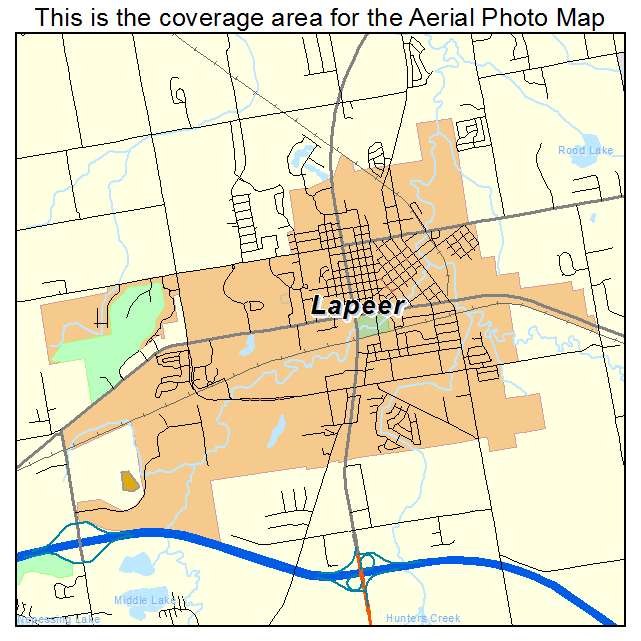 Lapeer, MI location map 