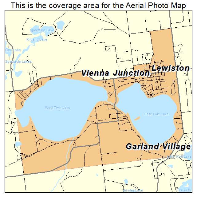 Lewiston, MI location map 