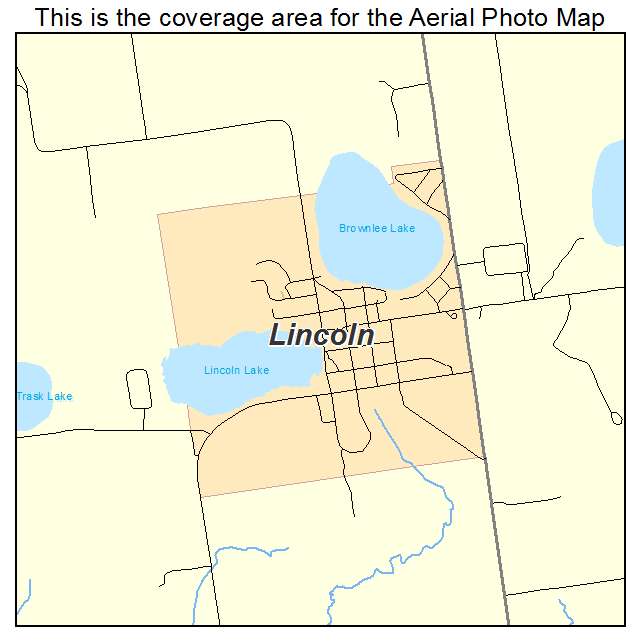Lincoln, MI location map 