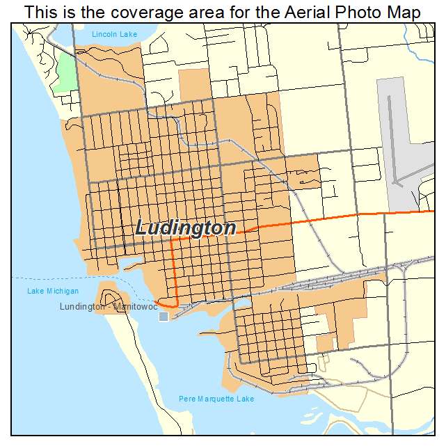 Ludington, MI location map 