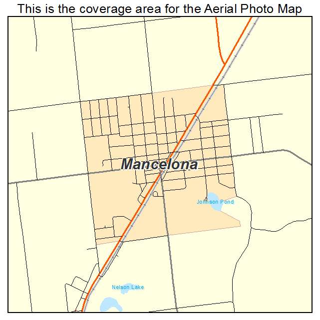 Mancelona, MI location map 