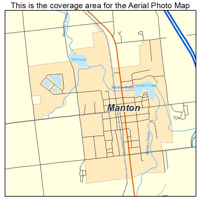 Manton, MI location map 