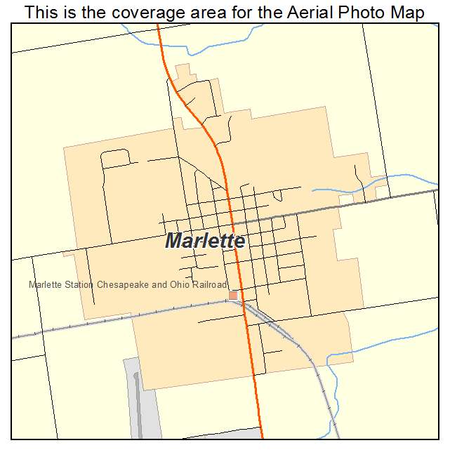 Marlette, MI location map 