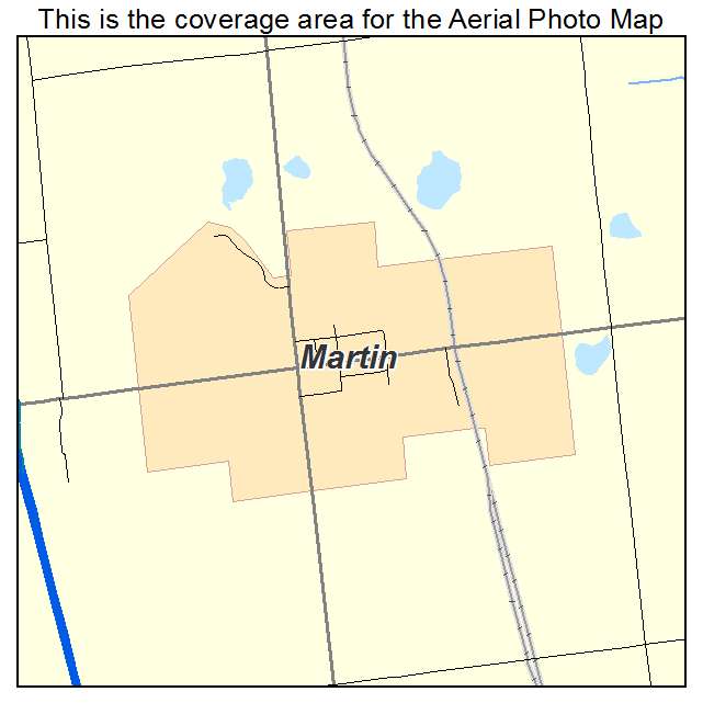 Martin, MI location map 