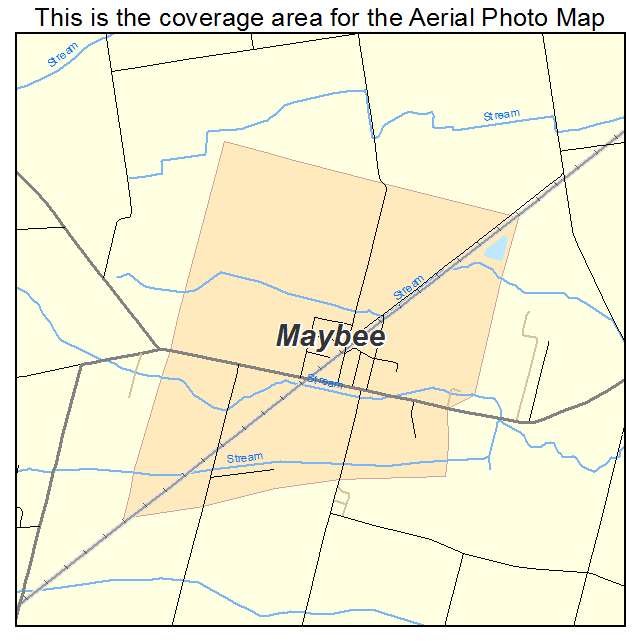 Maybee, MI location map 